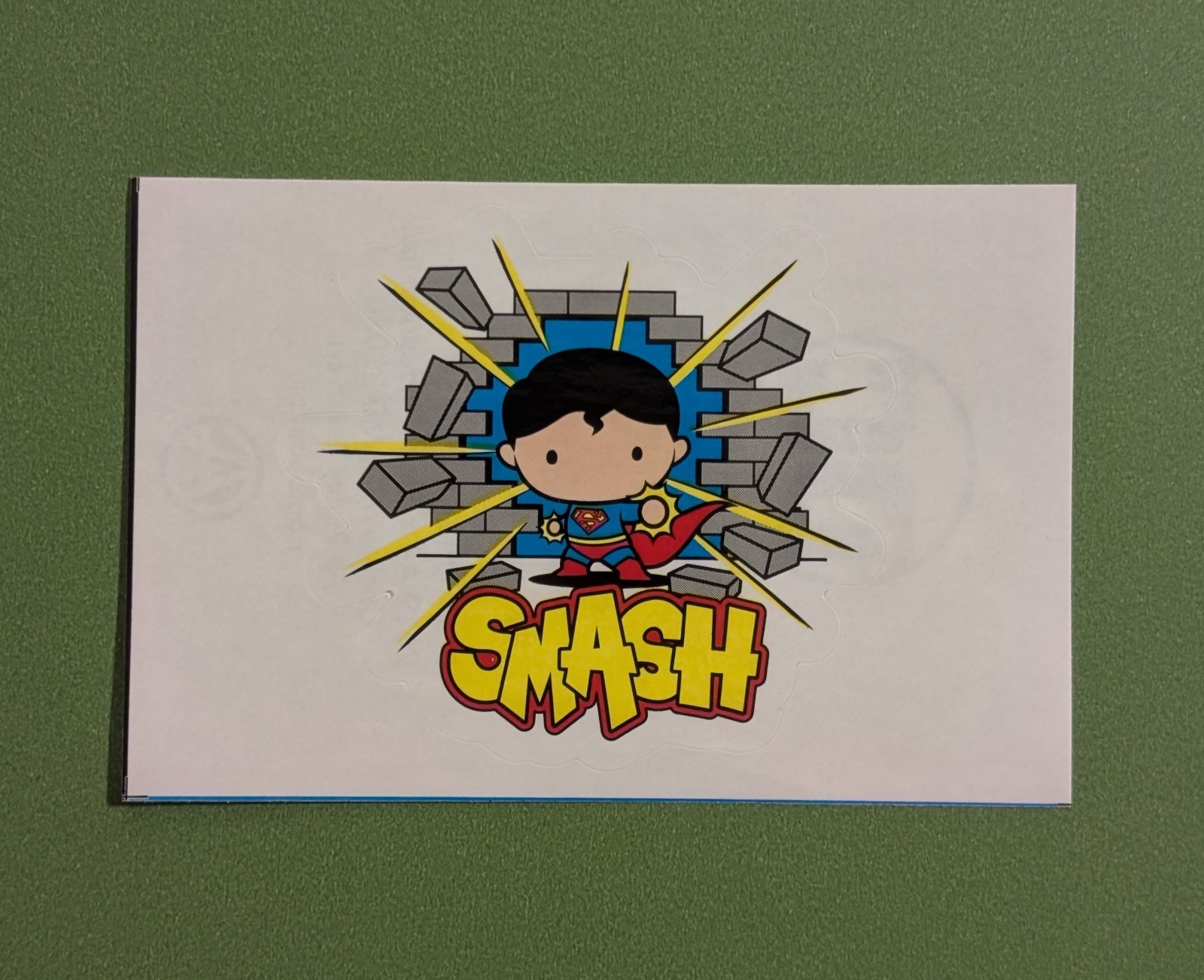 Superman Vending Sticker – 2019 DC Chibis Series 1 – Comic Book Superhero Smash