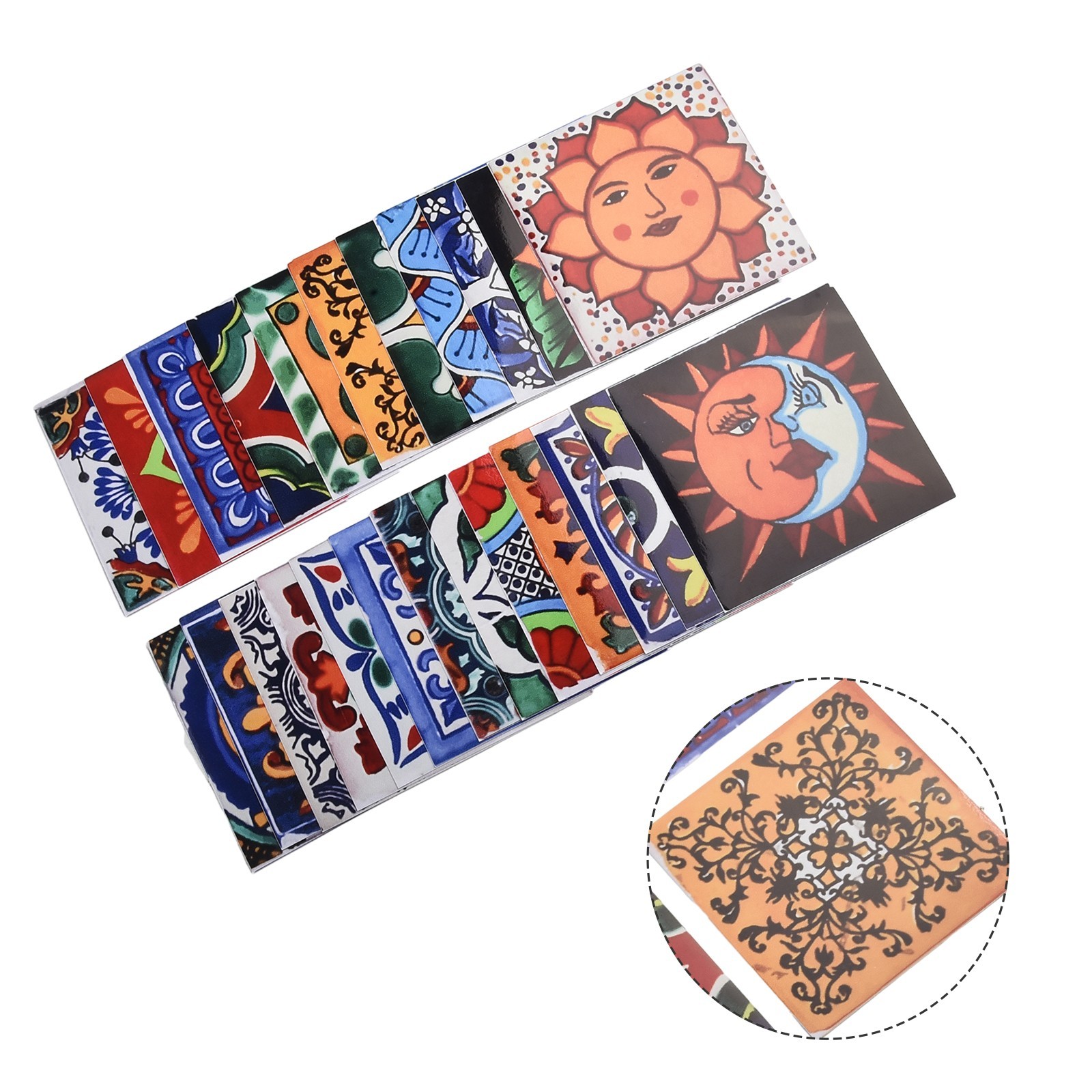 Traditional for TILE Transfers Stickers Wall Vintage Victorian Moroccan Retro