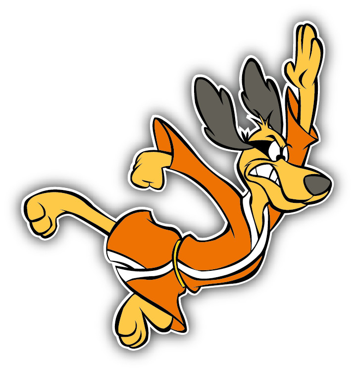 Hong Kong Phooey Flying Cartoon Car Bumper Sticker Decal 5”x 5”