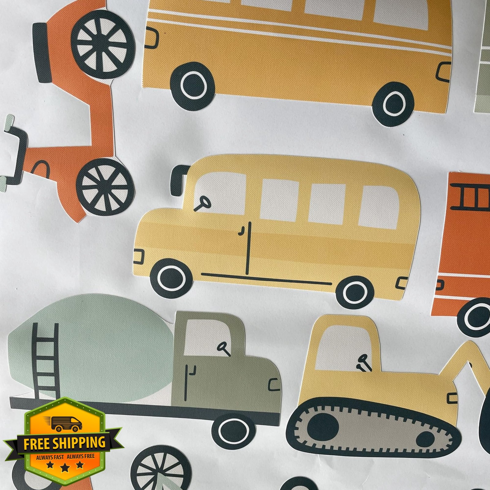 Liwo cars wall stickers 37pcs fabric