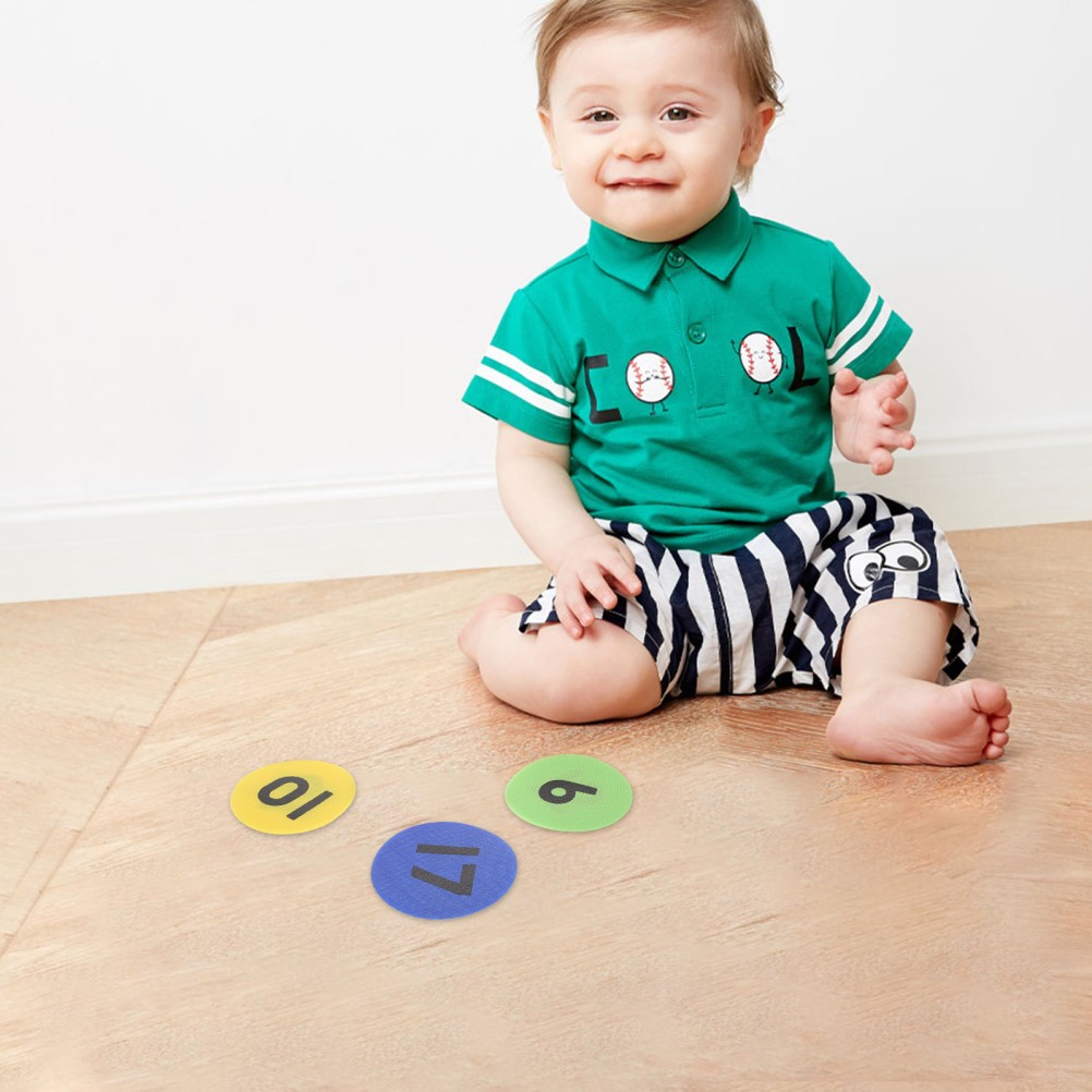 36 Sheets Floor Numbered Dots Self Adhesive Marker Carpet Markers for Kids