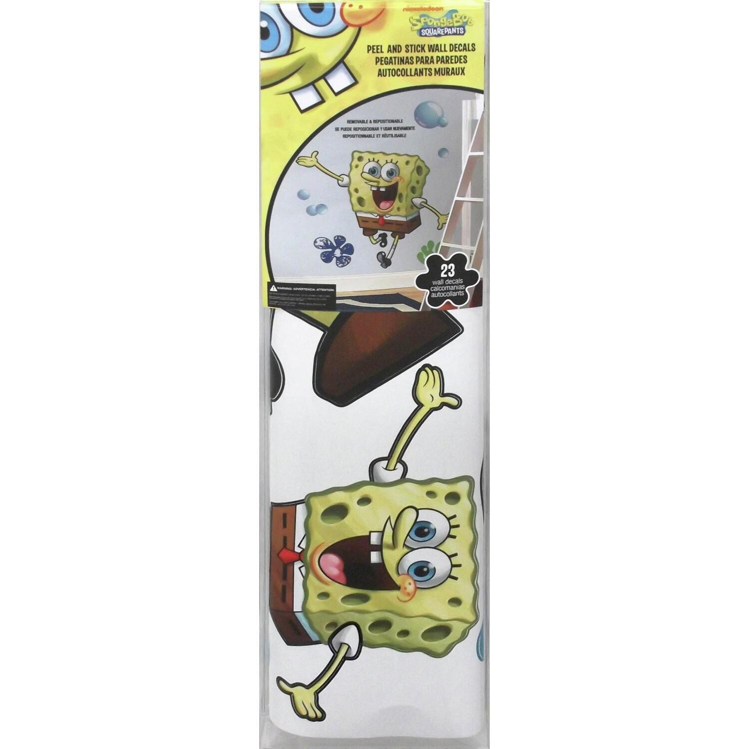 BiG SPONGEBOB SQUAREPANTS WALL DECAL Giant Nickelodeon Stickers Bedroom Mural