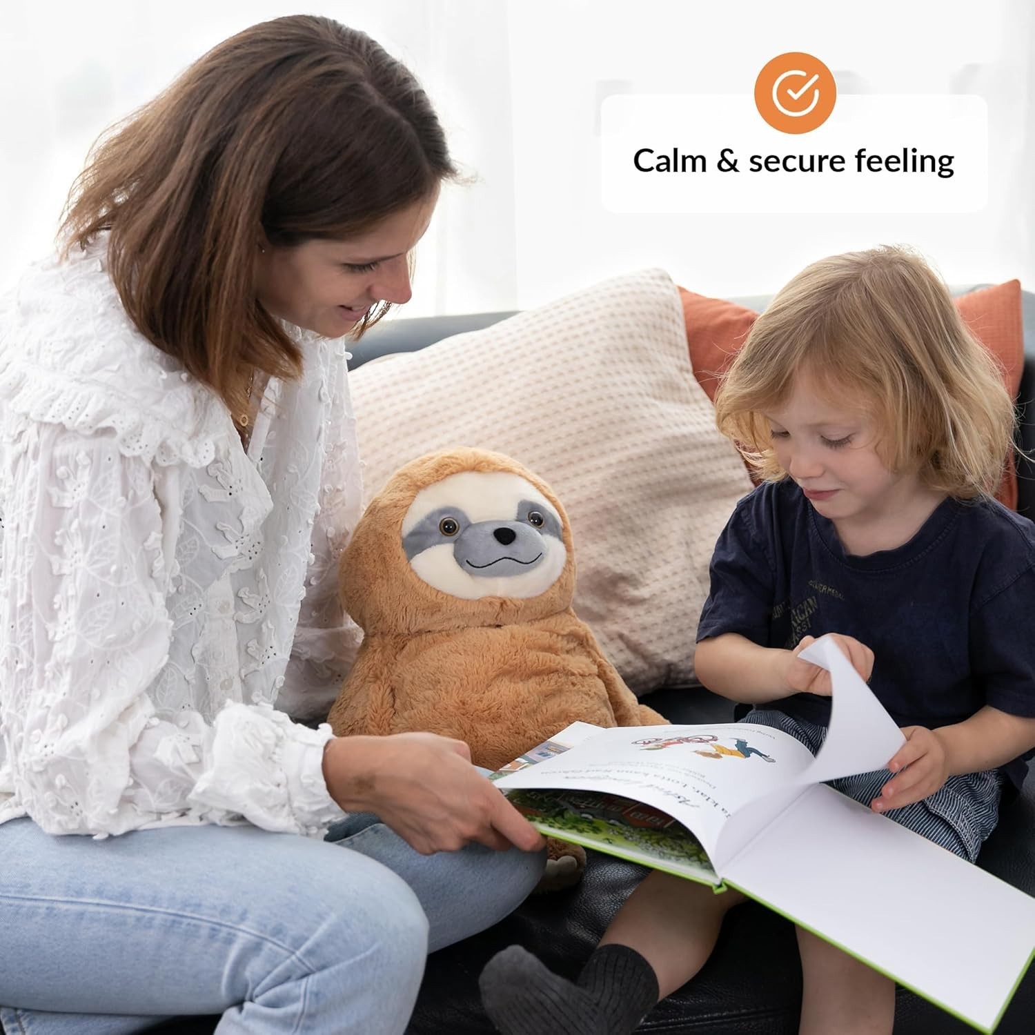 Weighted Stuffed Animal for Anxiety | Calming & Comforting 5 Lbs | Weighted Plus