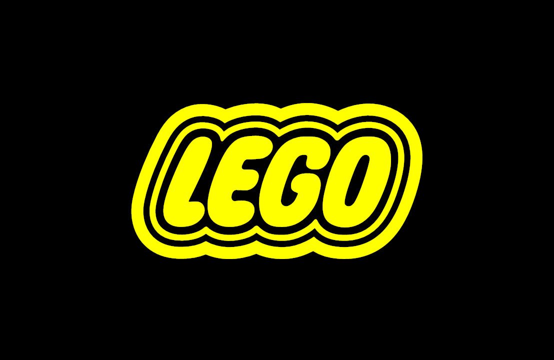 LEGO Decal Black, White, or Yellow Sticker LOGO