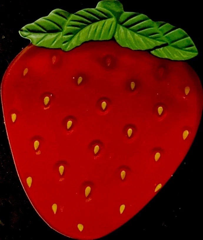 STRAWBERRY VINYL STICKER