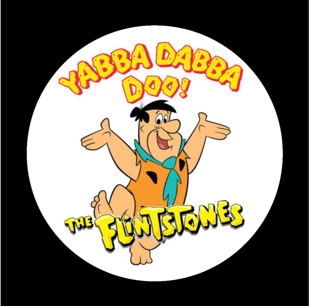 Cartoons – The Flintstones – 4″ Vinyl Decal Car Trailer Laptop Cooler Truck 25-2