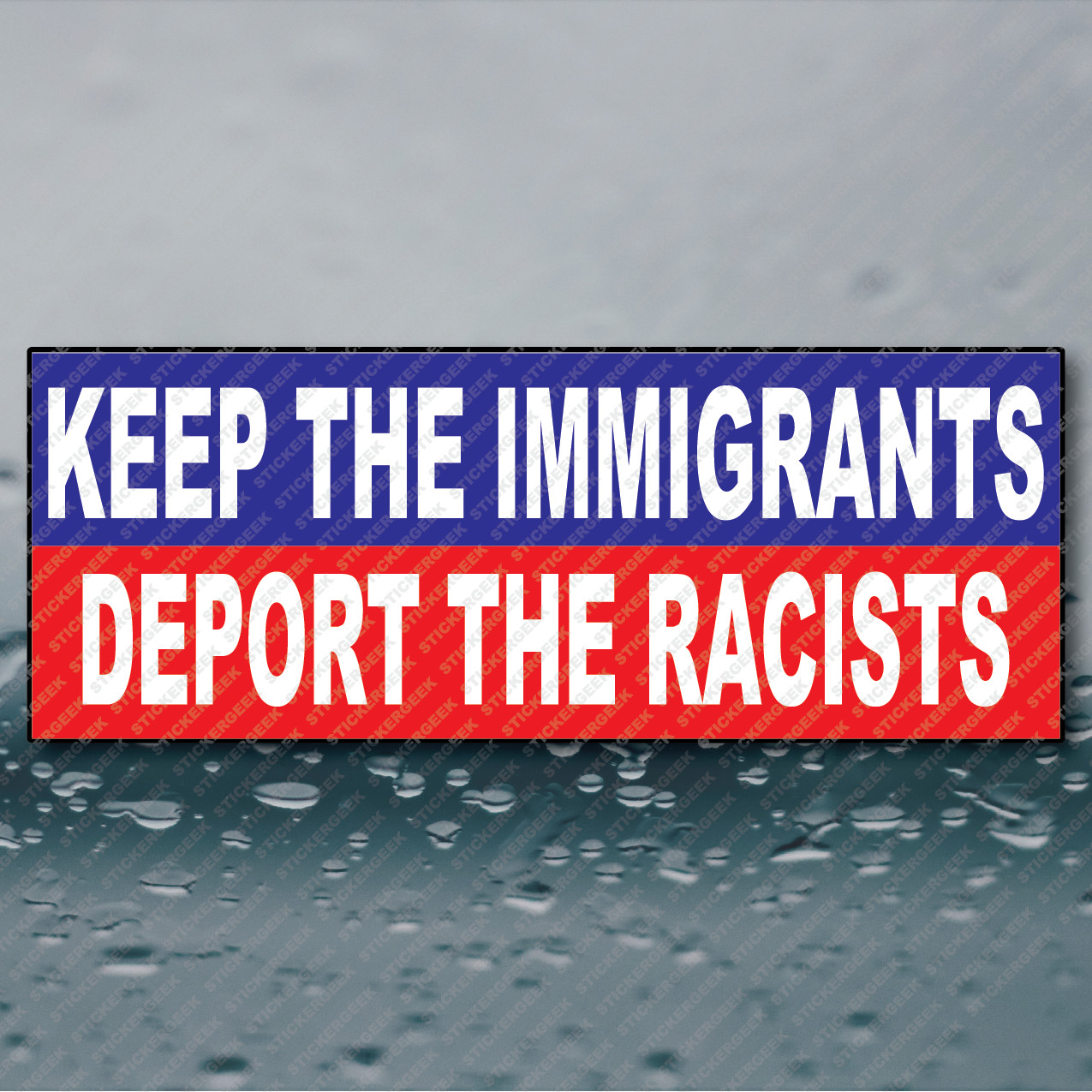 Anti Trump Keep The Immigrants Deport The Bumper Sticker Funny Prank Joke
