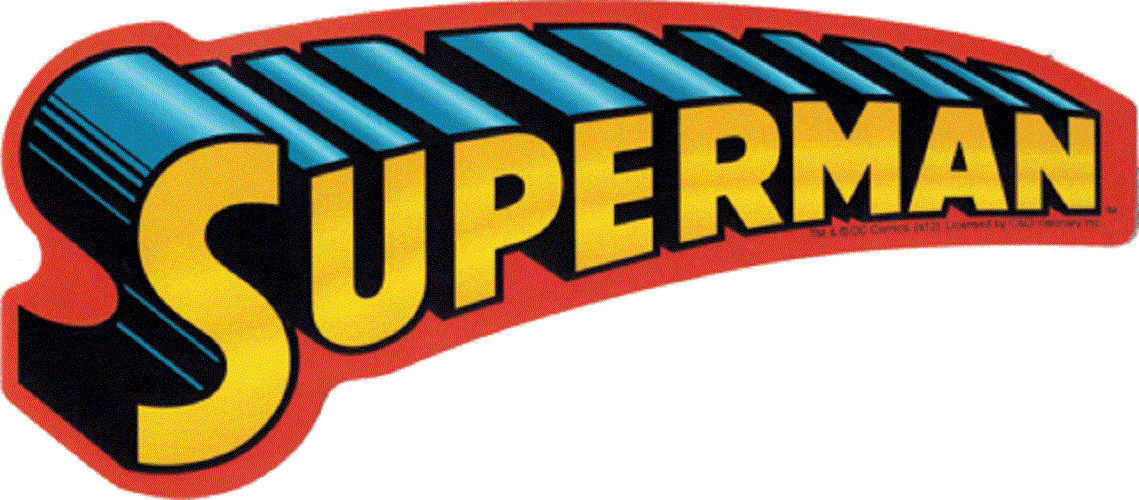 Sticker – Superman Classic Retro Logo DC Comics Superhero Die Cut Decal 15766