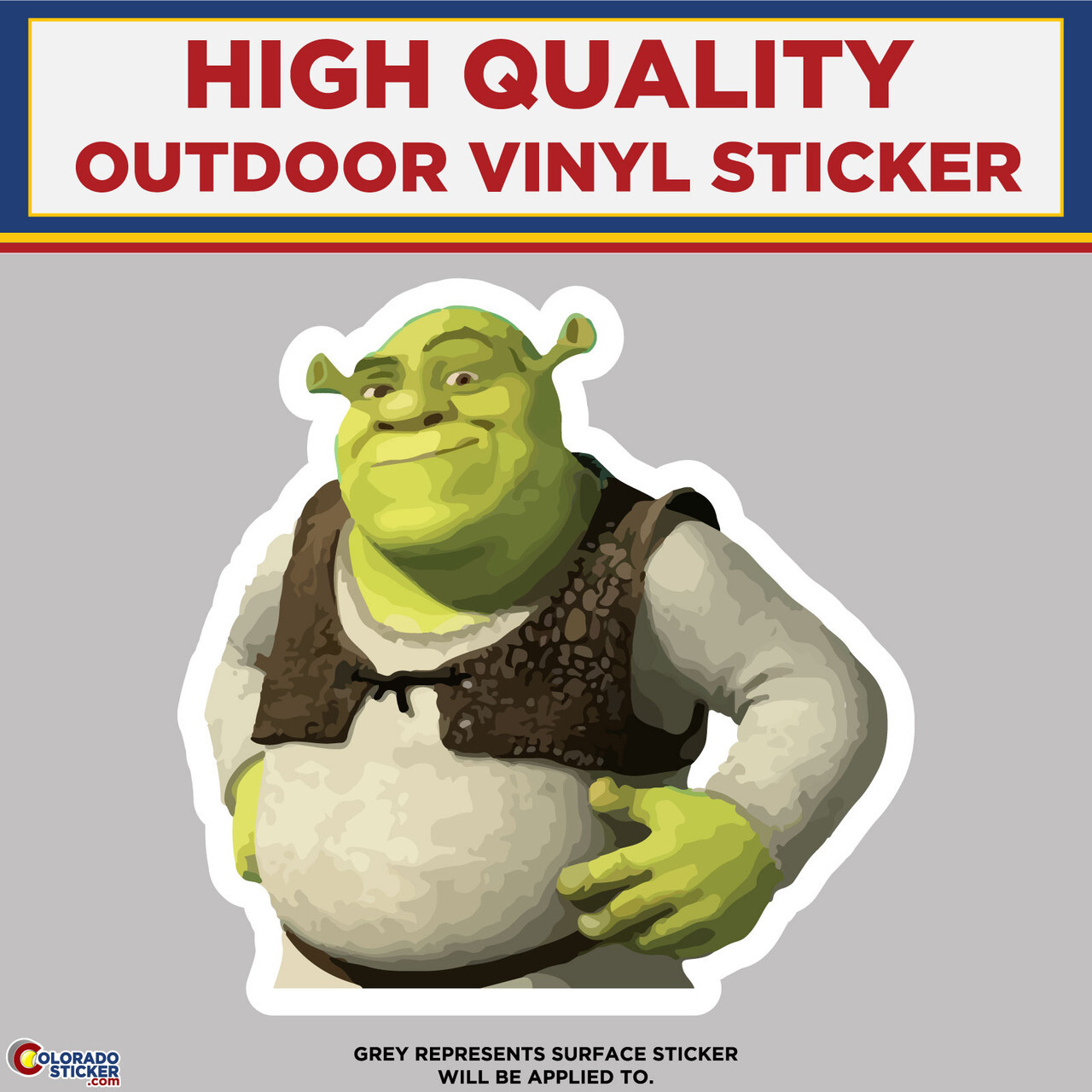 Shrek From Shrek, High Quality Vinyl Stickers