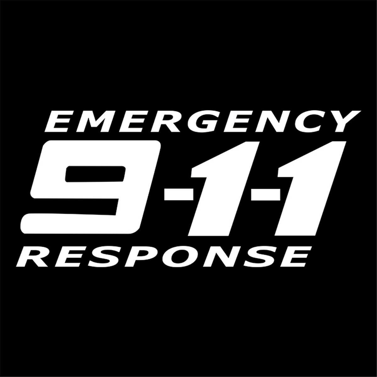 2pcs 911 Emergency Phone Stickers Car Auto Bumper Motorcycle Truck Vinyl Decal