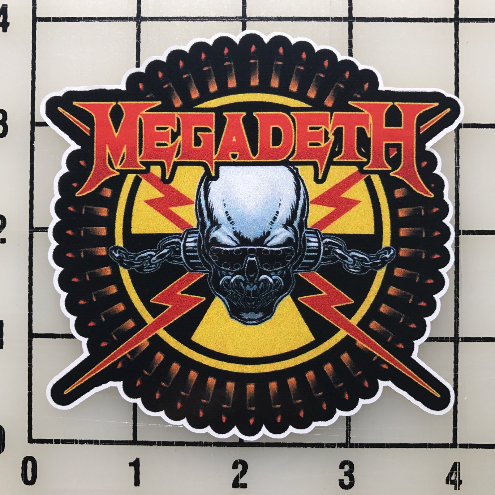 Megadeth 4″ Wide Multi-Color Vinyl Decal Sticker – BOGO