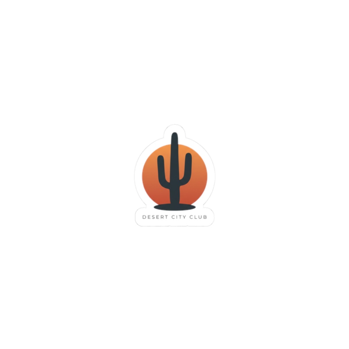 Minimalist Cactus Silhouette Sticker | Desert Minimalist, Southwestern Icon