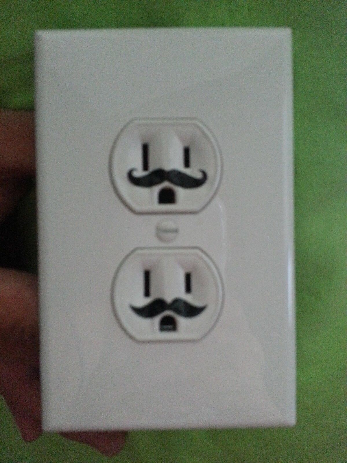 30 – 1″ X Small Mustache Vinyl Decal Wall Electric Outlet Funny Sticker Stache A