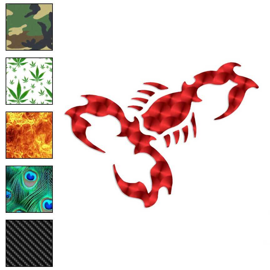 Tribal Scorpion, Vinyl Decal Sticker, 40 Patterns & 3 Sizes, #600