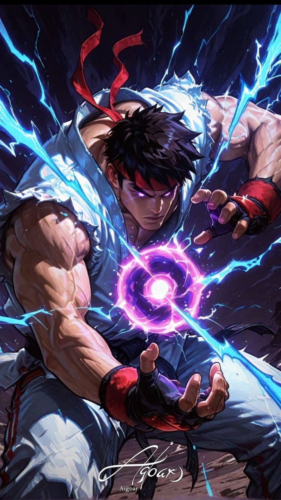 STREET FIGHTER X VYNIL HIGH-GLOSS STICKER X 3X2 X RYU EDITION NEW