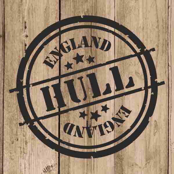 Hull Sticker Vinyl 10 cm / 4″ Decal Stamp Hull England Car Laptop Tablet Wall