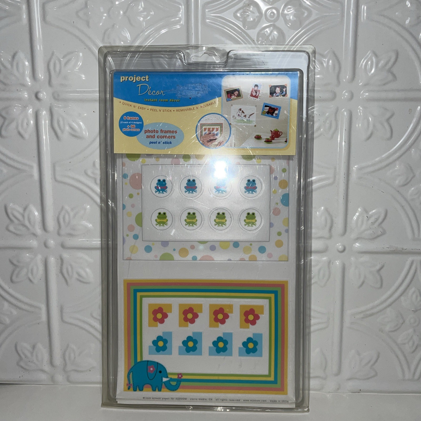 Project Decor Wall Sticker Flower Decal Peel & Stick Photo Frames Borders Corner