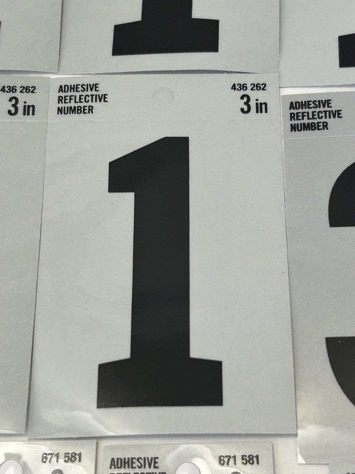 29-PACK Reflective Adhesive Numbers. Everbilt What You See Is What You Get (R12)