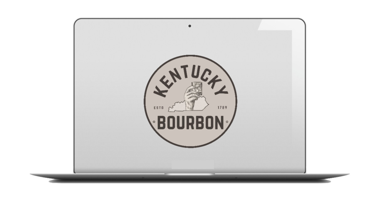 Drinking – Kentucky Bourbon – 4″ Vinyl Decal Car Laptop Cooler Bar Trailer Grill
