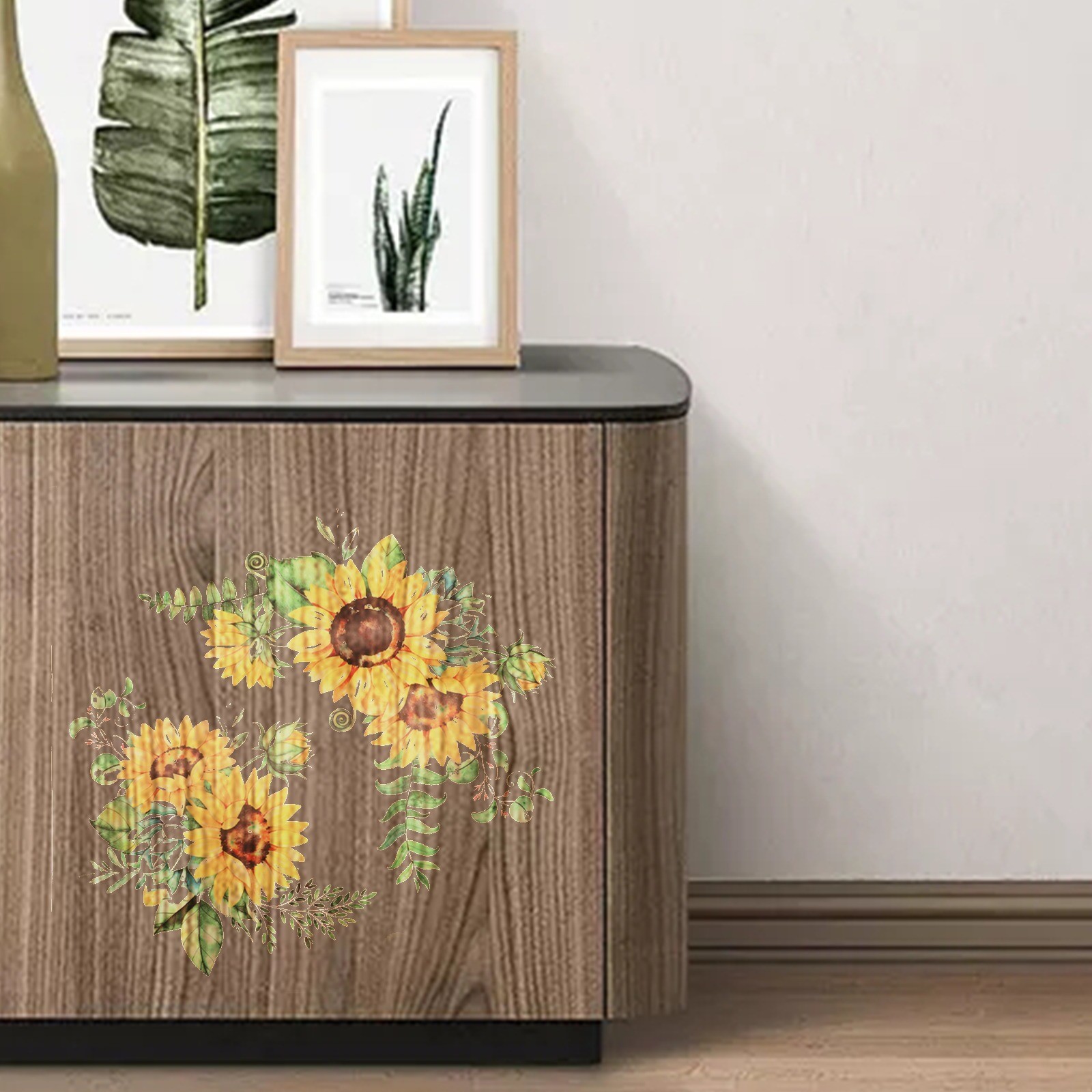 Waterproof Sunflower PVC Removable Wall Stickers Art Decals Mural Decor