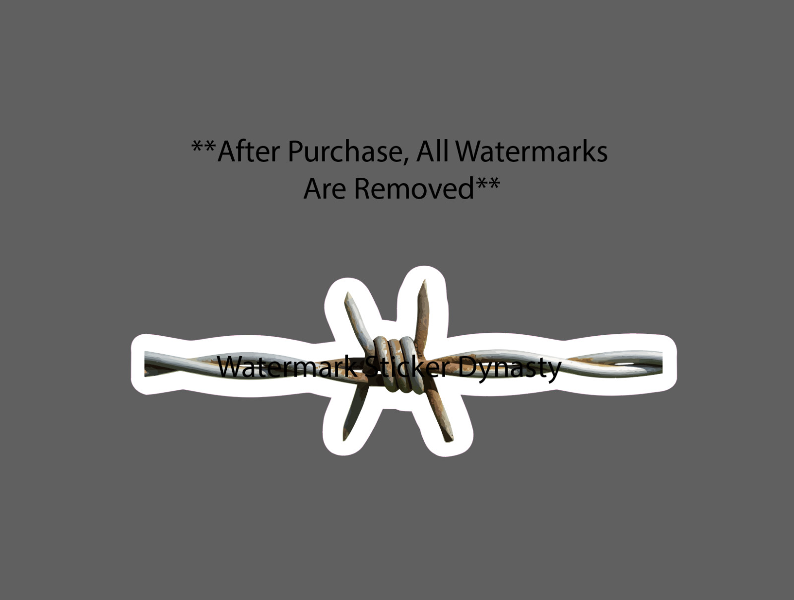 Barbwire Sticker Waterproof Decal Fence Farm Farmhouse Rust Gift NEW