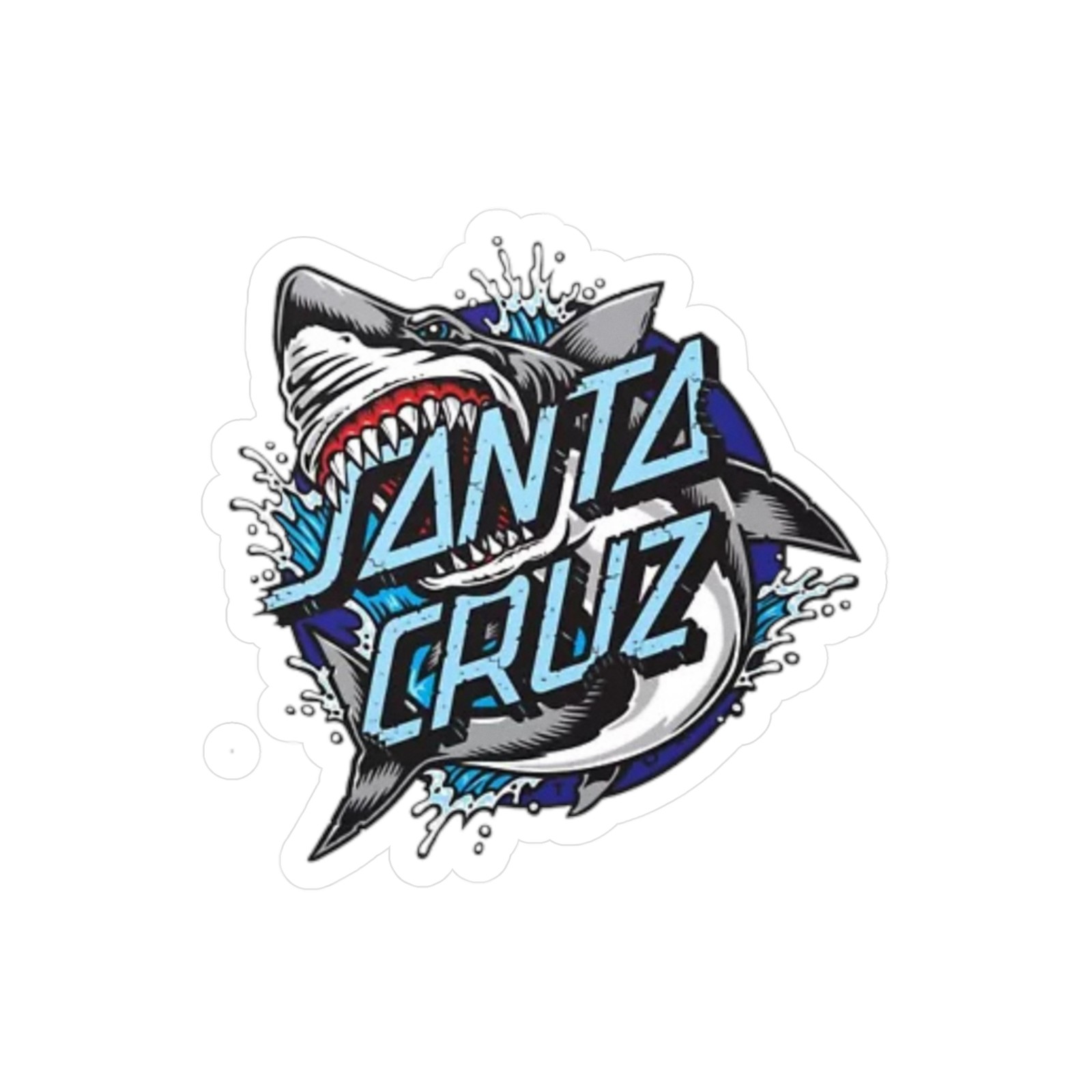 Santa Cruz Shark Kiss-Cut Vinyl Decals, Ocean Decor, Stickers for Surf […]
