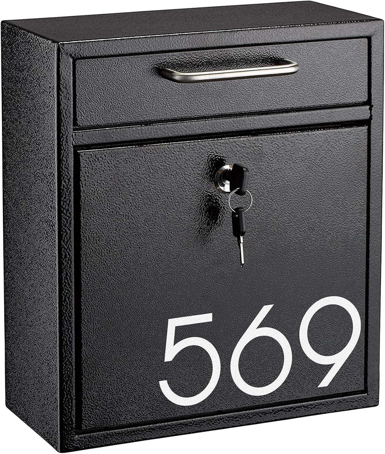 2 Inch Reflective Mailbox Numbers Sticker (0-9, 5 Sets) Modern Number Vinyl Wate