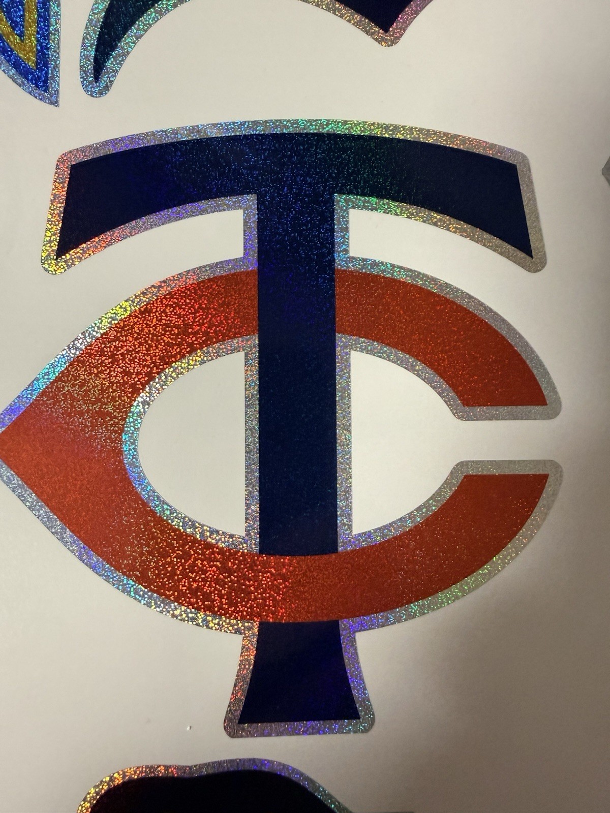 Minnesota Twins Holographic Tiny Sparkle Vinyl Decal