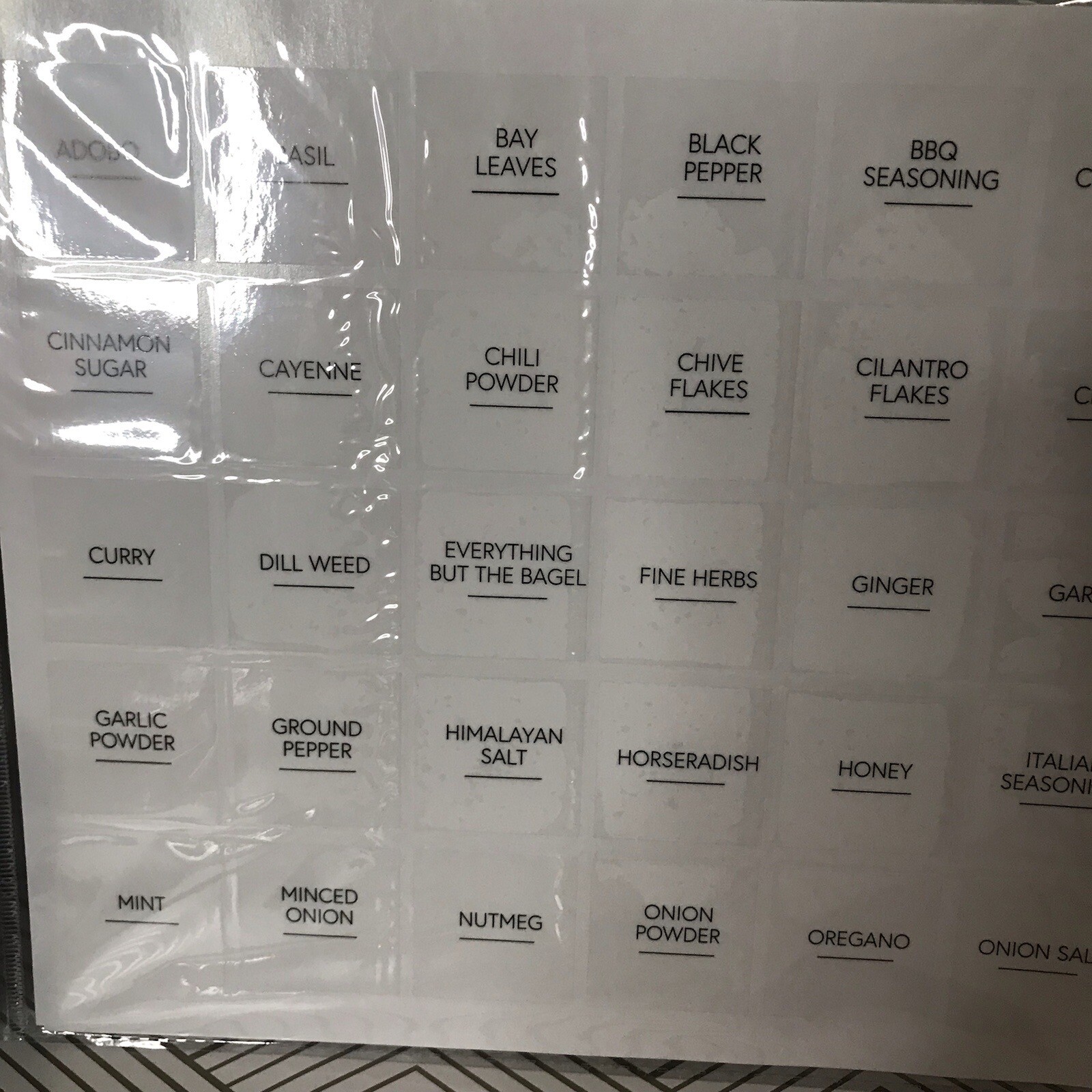 243 Core Kitchen Assorted Pantry Labels For Canisters Spice Jars Clear Stickers