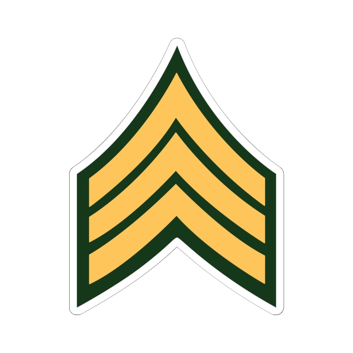 Kiss-Cut Stickers – Army – Sergeant E-5 (SGT)