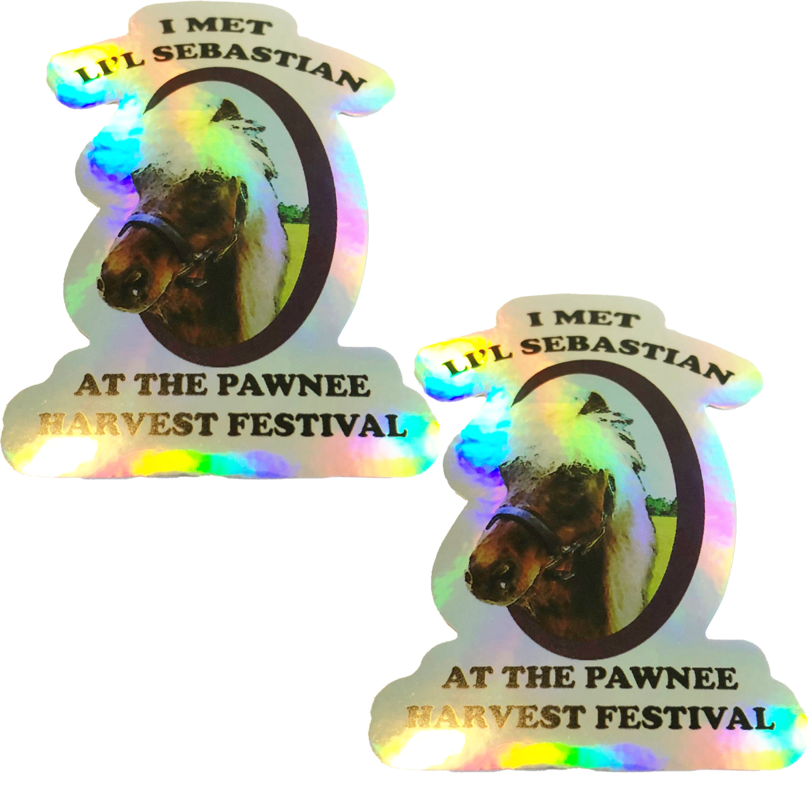 2x Shiny Parks and Rec Recreation Lil Li’l Little Sebastian Pawnee Sticker 3in