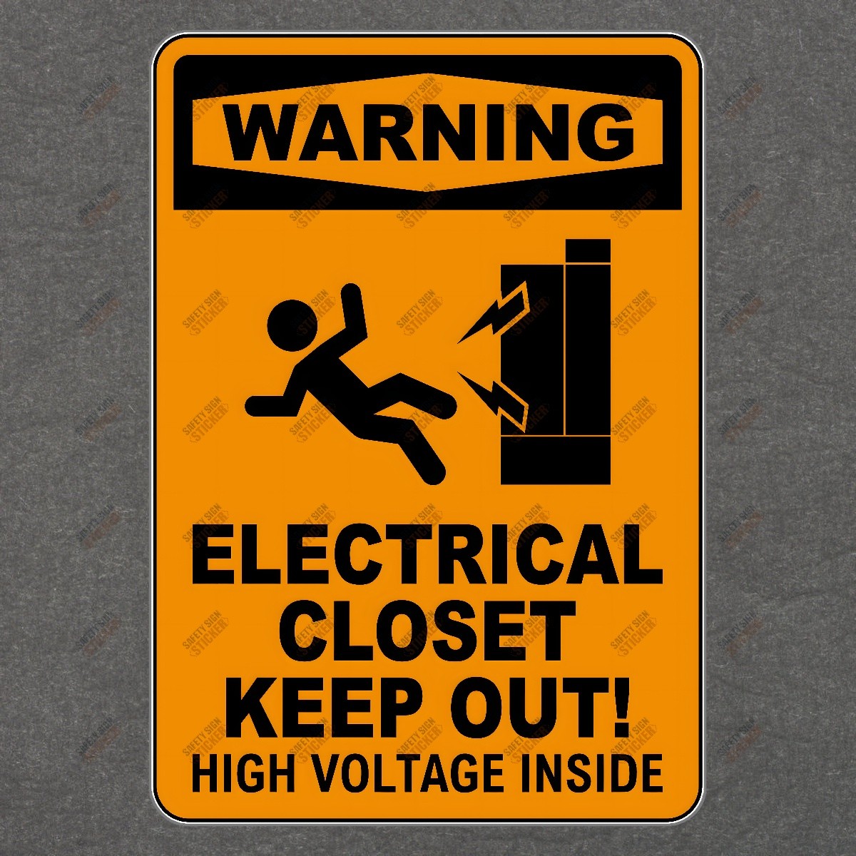 High Voltage Warning Sign Electrical Closet Keep Out! OSHA Compliance #975048