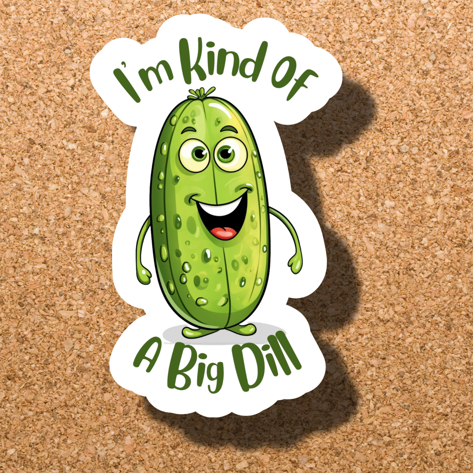 Big Dill PIckle 6″ Vinyl Laminated Vinyl Sticker