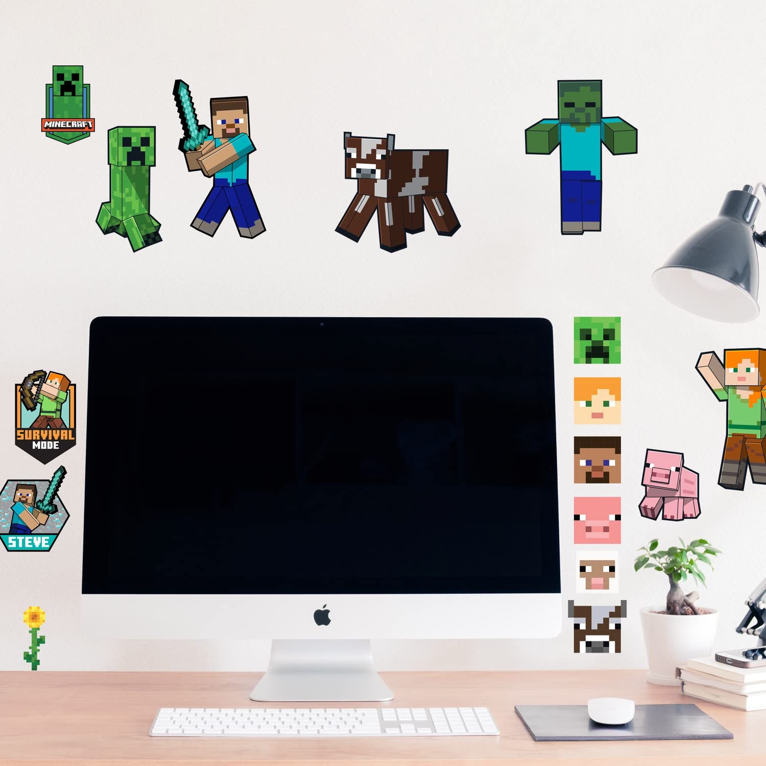 RMK5366SCS Minecraft Characters Peel and Stick Wall Decals