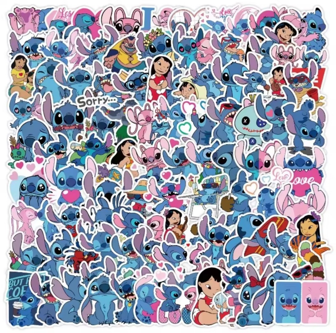 20 PCS Mini Disney Lilo And Stitch Stickers BRAND NEW