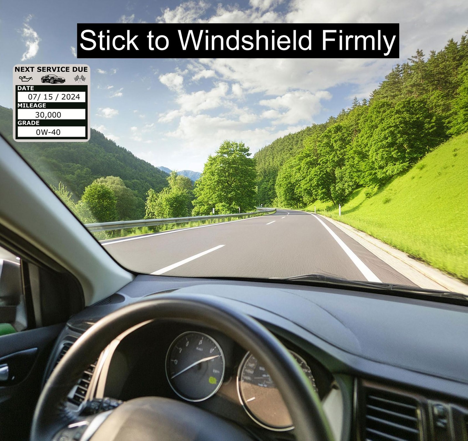 Static Cling Oil Change Reminder Labels Auto Maintenance Labels Window Cling …