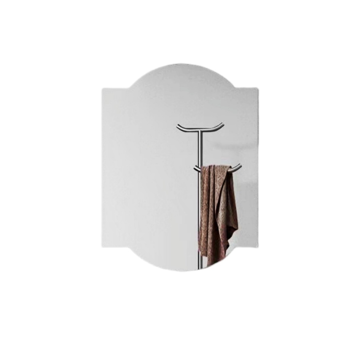 Frameless Mirror Dressing Table Mirror Unique Irregular Design Artistic Appeal