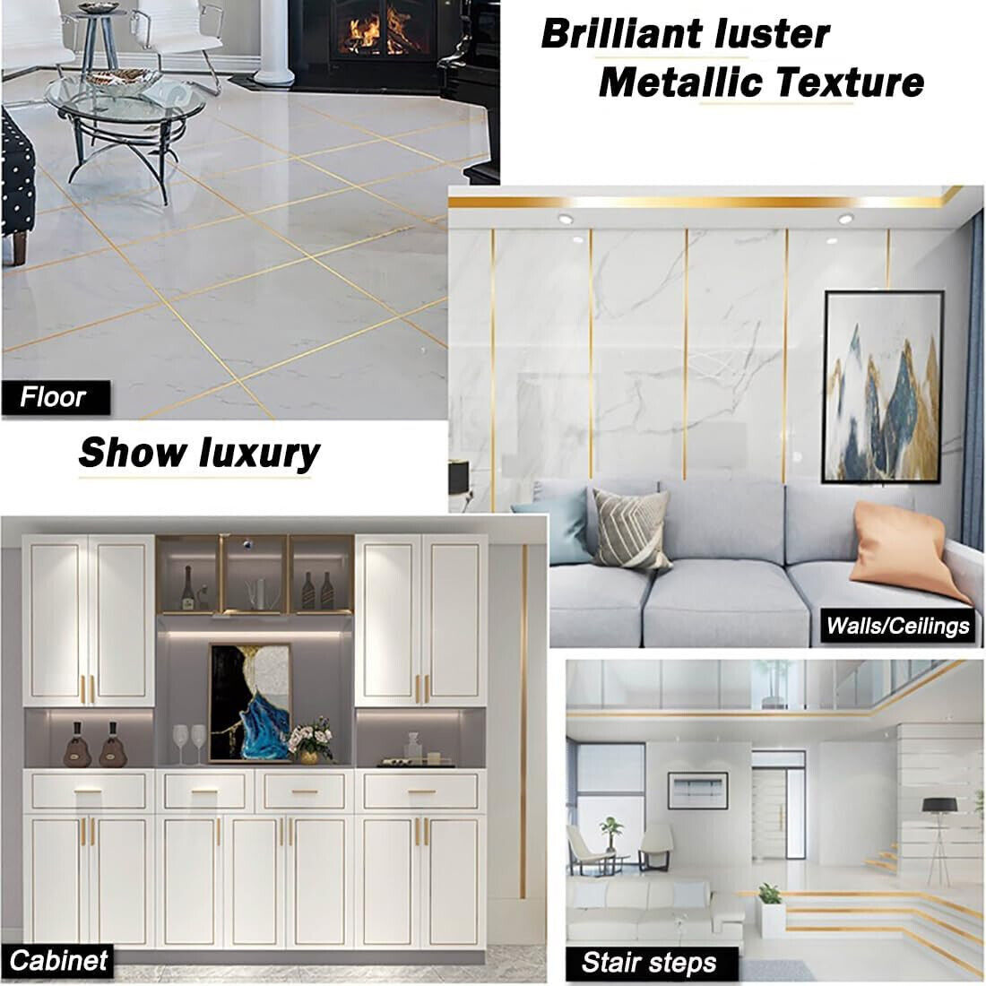 Self-adhesive Ceramics Tile Gap Tape Mildewproof Corner Edges Strip Line Sticker