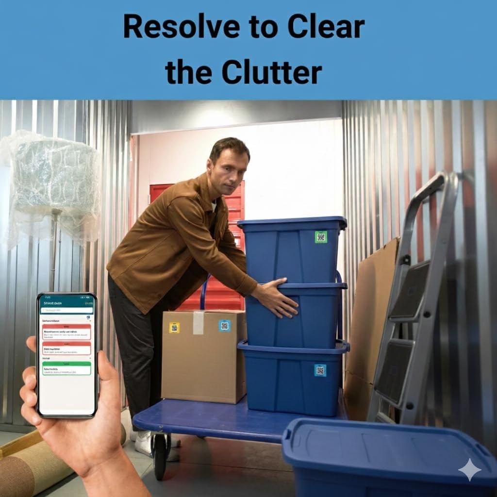 Color-Coding QR Code Stickers, 2.5 Inch Labels for Simplified Storage Management