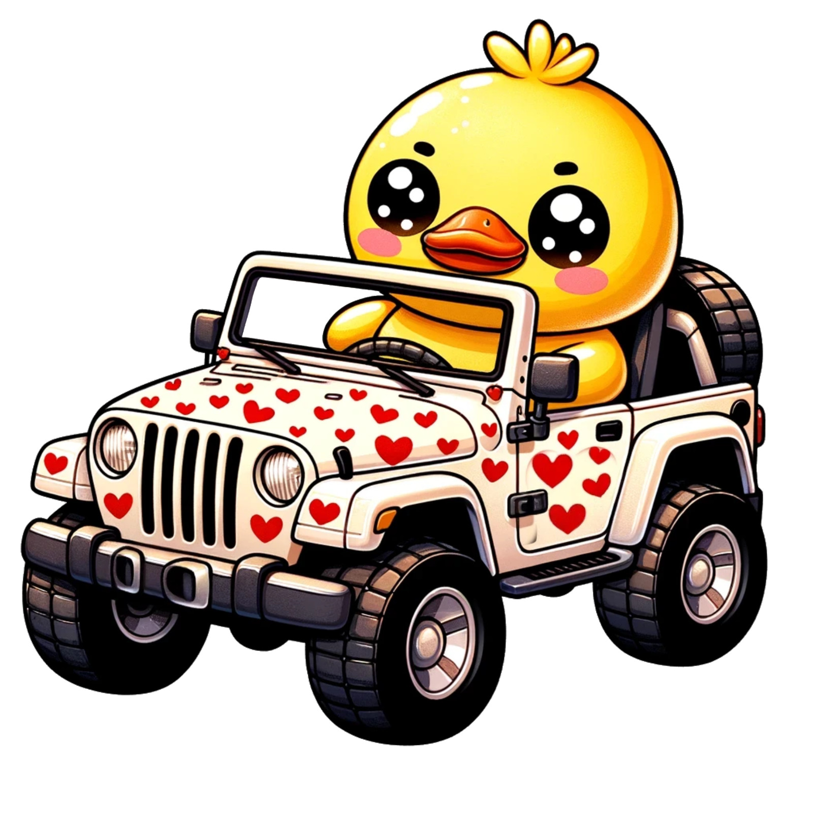 Love Rubber Ducky Off Road 4×4 Vehicle Vinyl Sticker Decal