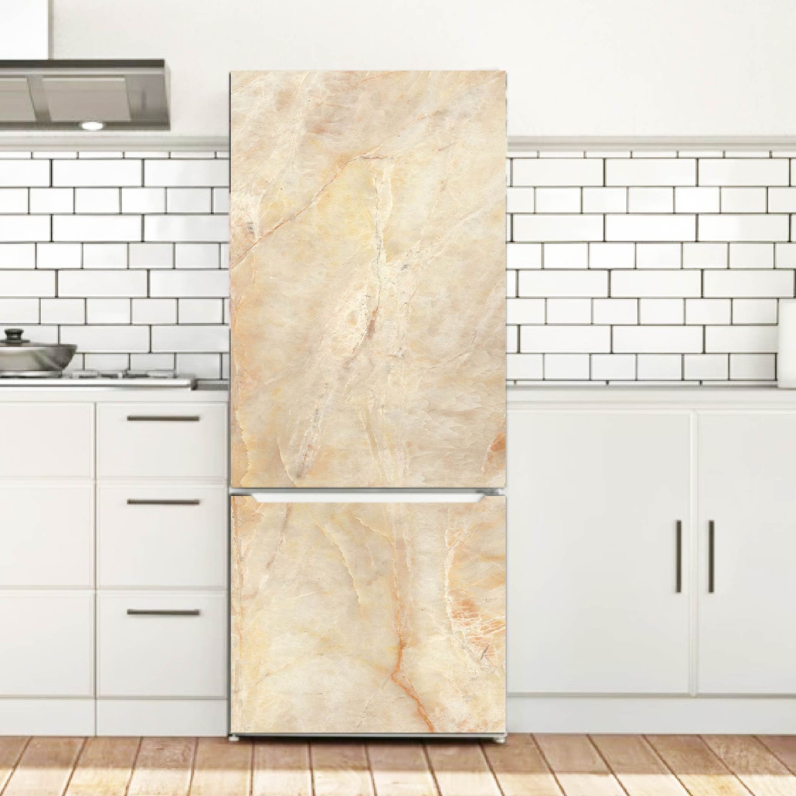 Removable Refrigerator Vinyl Wrap Cover