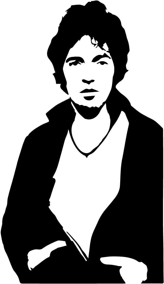 Bruce Springsteen #1 VINYL DECAL Darkness on the Edge of Town car window, laptop