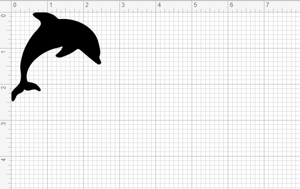 Dolphin Vinyl Decal 2.5″ x 2.5″ – Specify Color – See Desc.