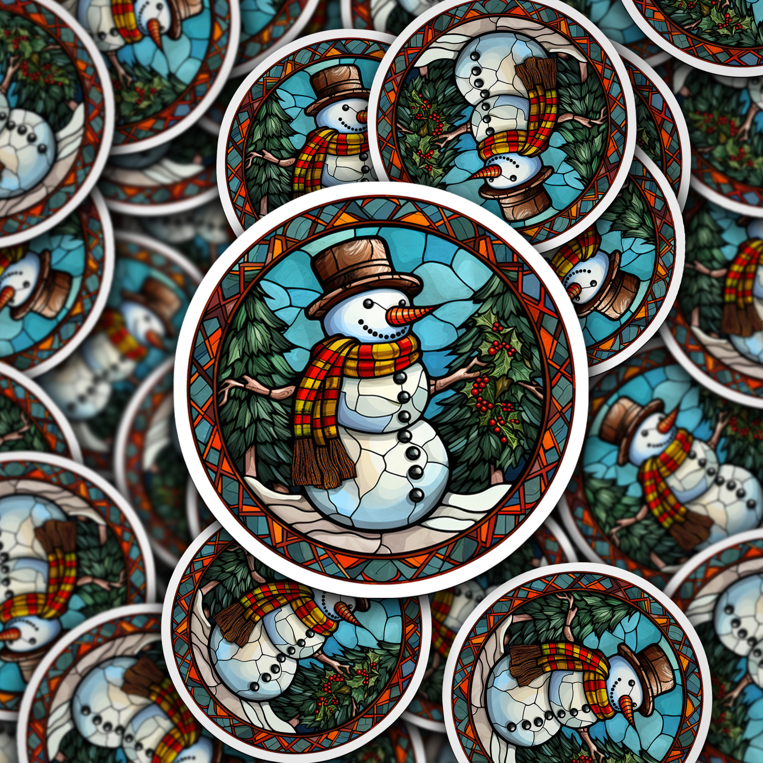 Snowman Vinyl Sticker – Add a Frosty Friend to Your Life