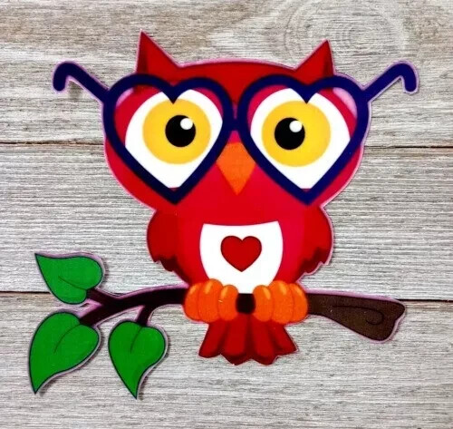 owl bird wall safe sticker animal 5 inch handmade