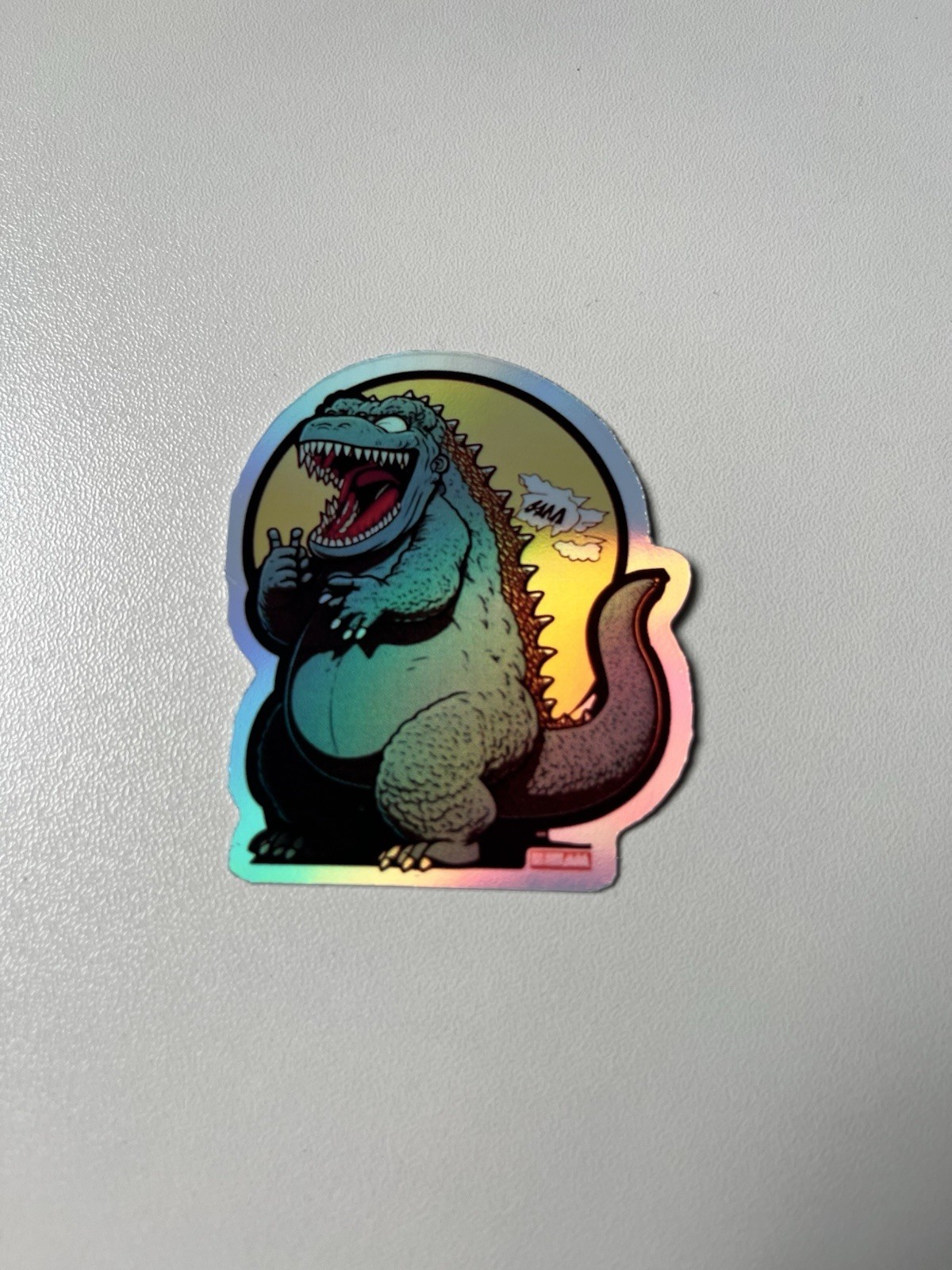 Godzilla Two Pack 2.5 Inch Waterproof Holographic Vinyl Sticker