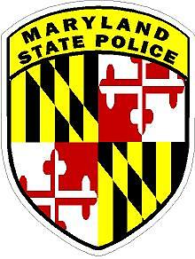 Maryland State Police Reflective or Matte Vinyl Decal Sticker Sheriff Trooper
