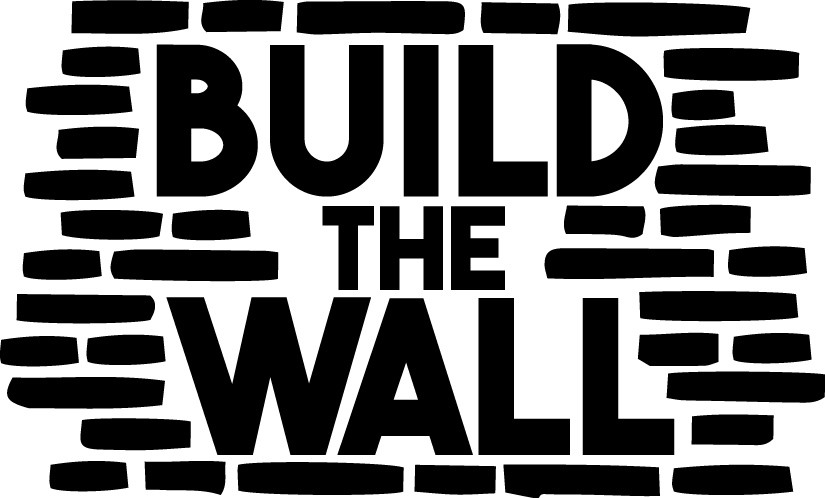 5.5inch Build The Wall Decal Window Sticker Car Trump USA Immigration Republican
