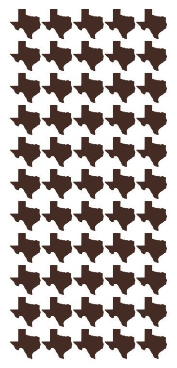 Brown Texas Stickers Sticker 3/4″ DC08-080