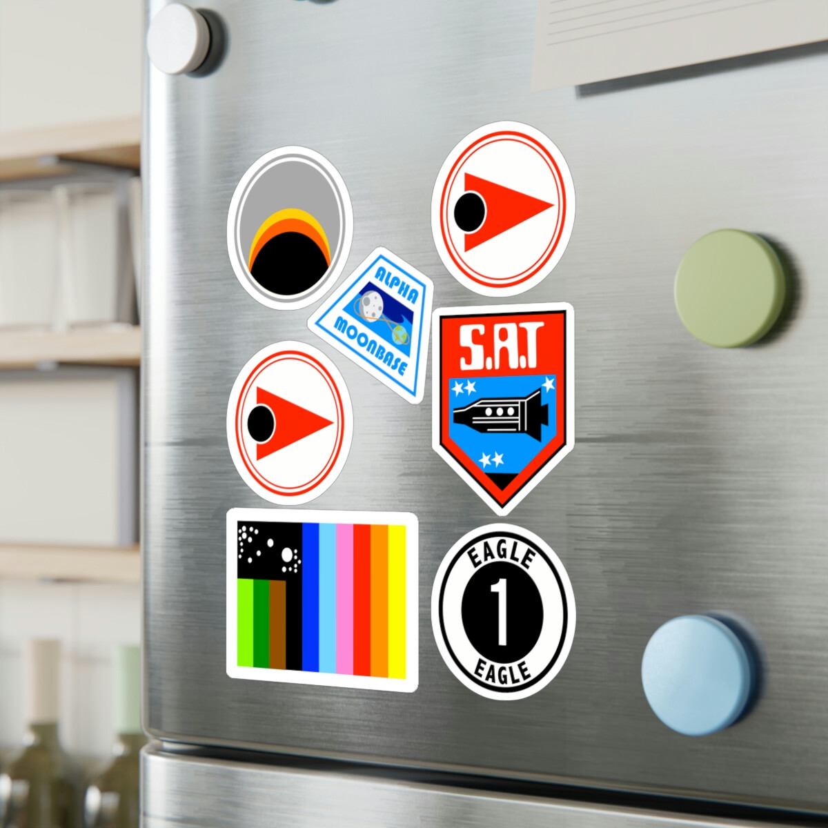 Space 1999 Uniform Uniform Patch Assortment Vinyl Decals / Stickers